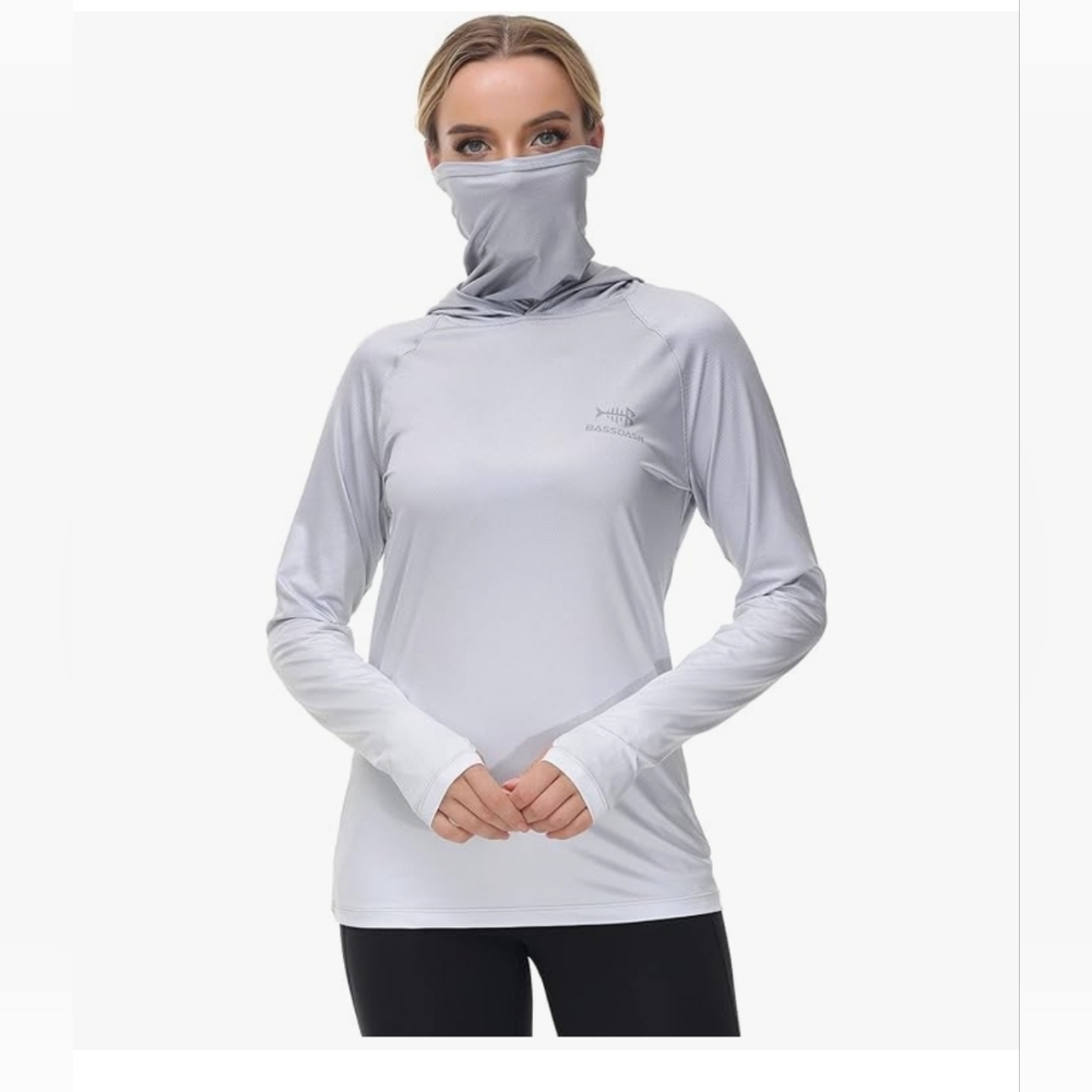 Bassdash hoodie sunshirt with face/neck gaiter